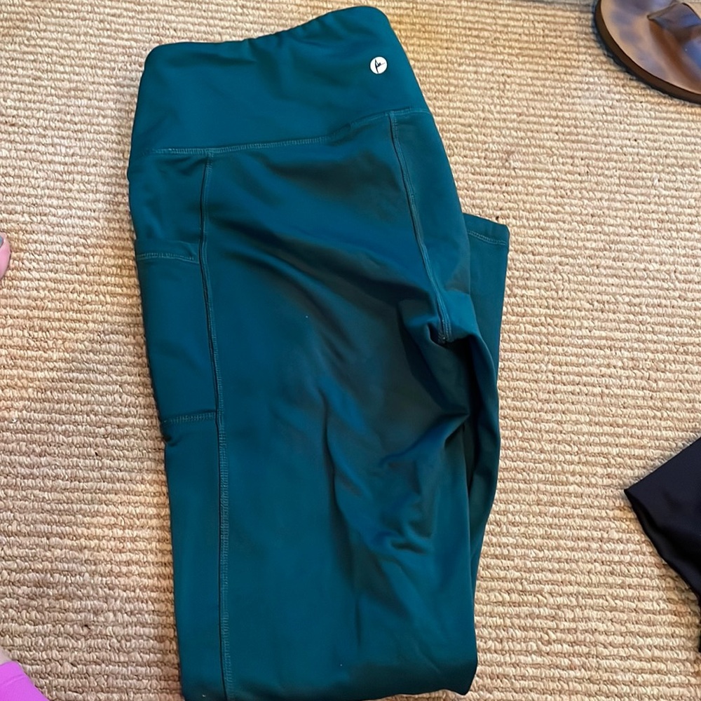 Fleece lined leggings with pockets